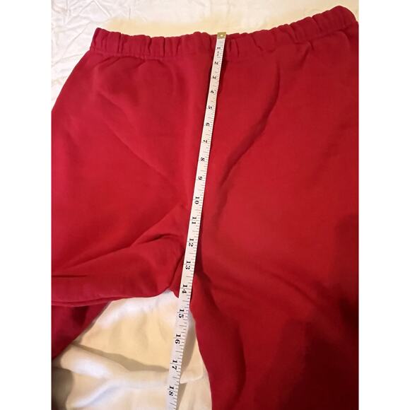 Red LIFEGUARD Sweatpants XL Jerzees NuBlend Fleece Joggers Unisex - Picture 5 of 6